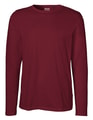 Heren T-shirt Neutral Long Sleeve Bordeaux